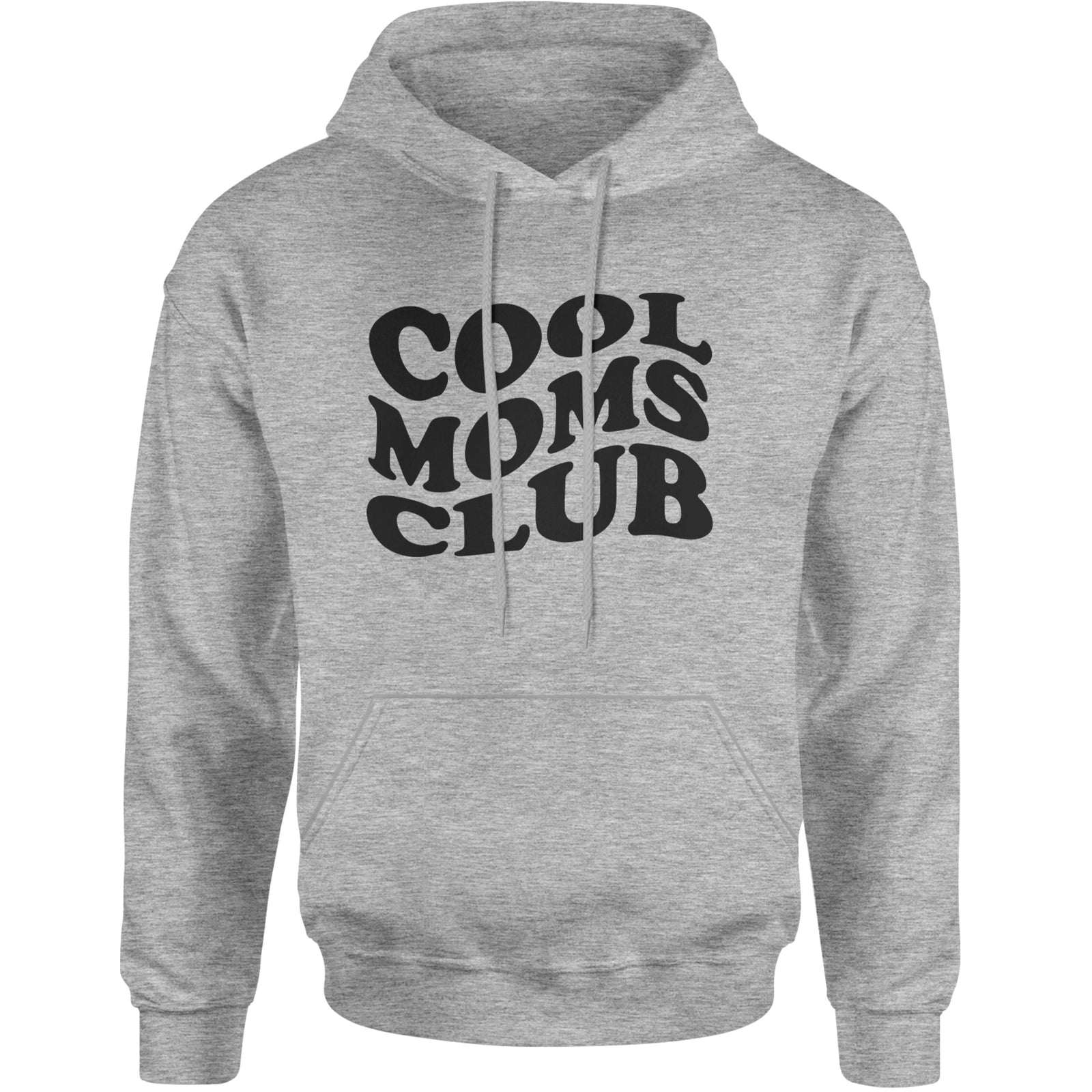 Cool Moms Club Mother Mama Adult Hoodie Sweatshirt Heather Grey