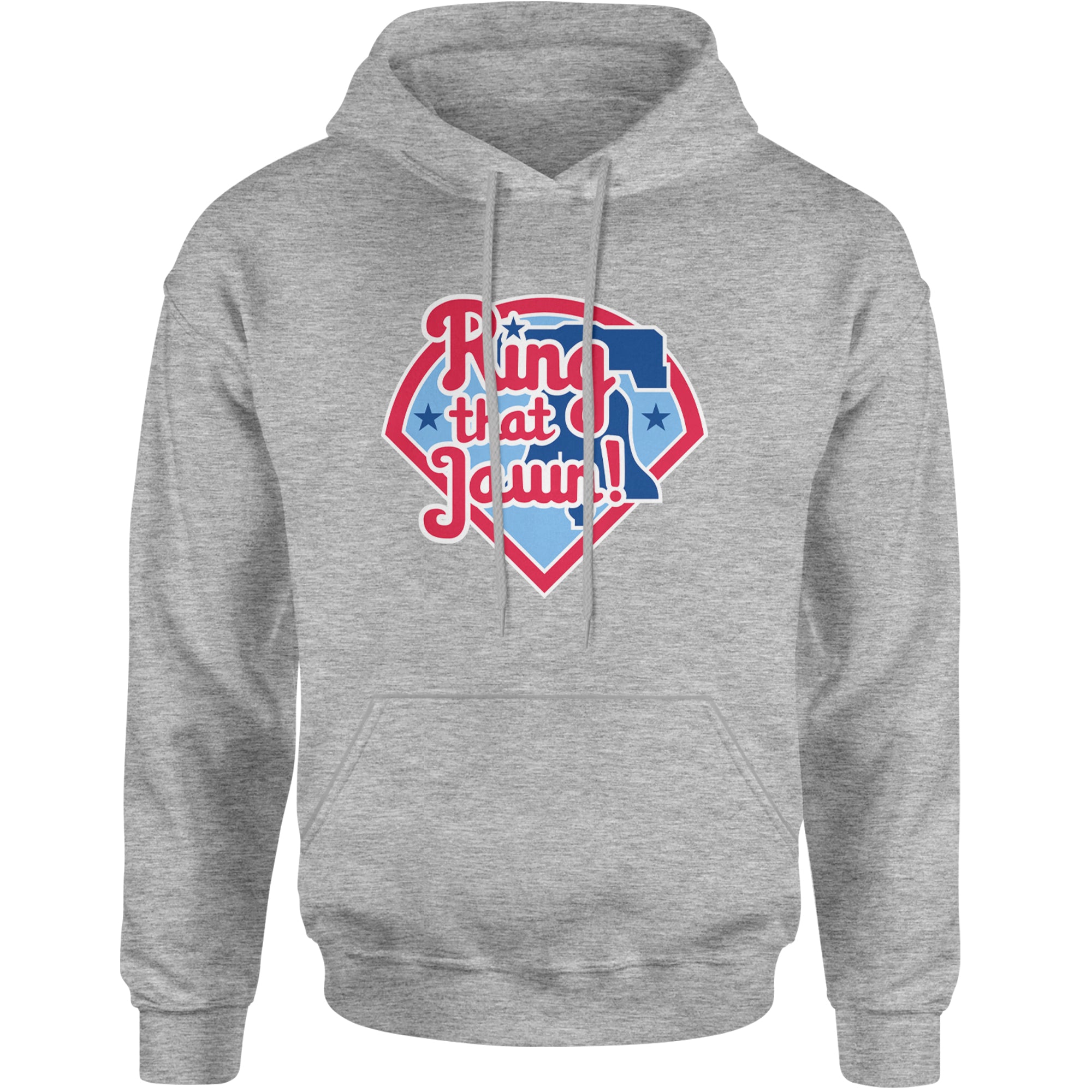 Ring That Jawn Philly Baseball Adult Hoodie Sweatshirt Heather Grey