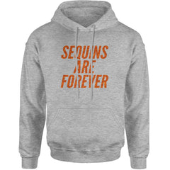 Sequins Are Forever Retro Glam Adult Hoodie Sweatshirt Heather Grey