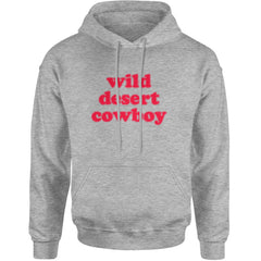 Wild Desert Cowboy Country Adult Hoodie Sweatshirt Heather Grey