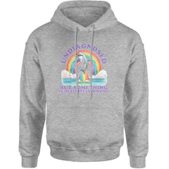 Undiagnosed But Something Is Definitely Wrong Adult Hoodie Sweatshirt Heather Grey
