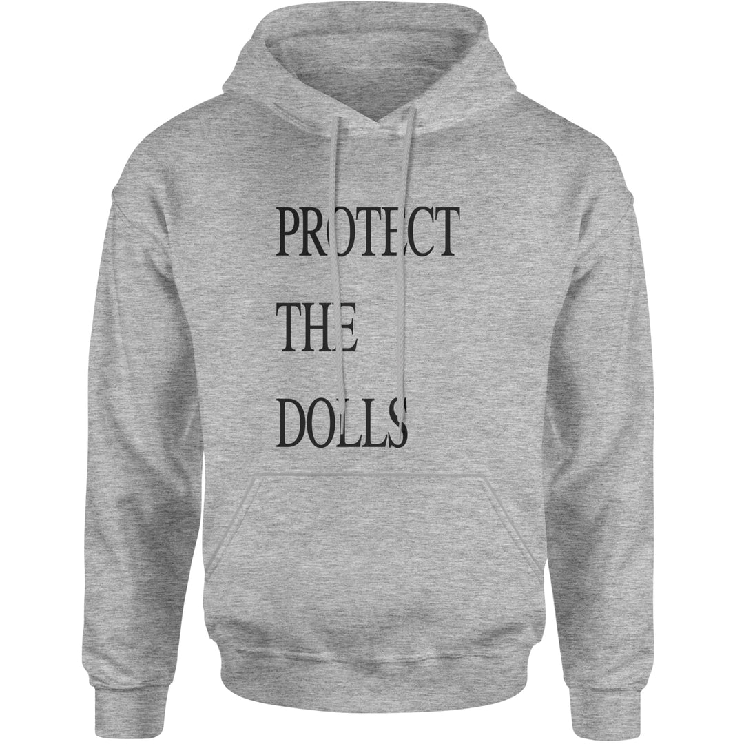 Protect The Dolls Equal Rights typographic design on a Unisex Heavyweight Fleece Pullover Hoodie