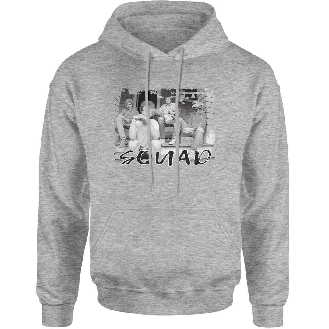 Squad Golden Girls Adult Hoodie Sweatshirt Heather Grey