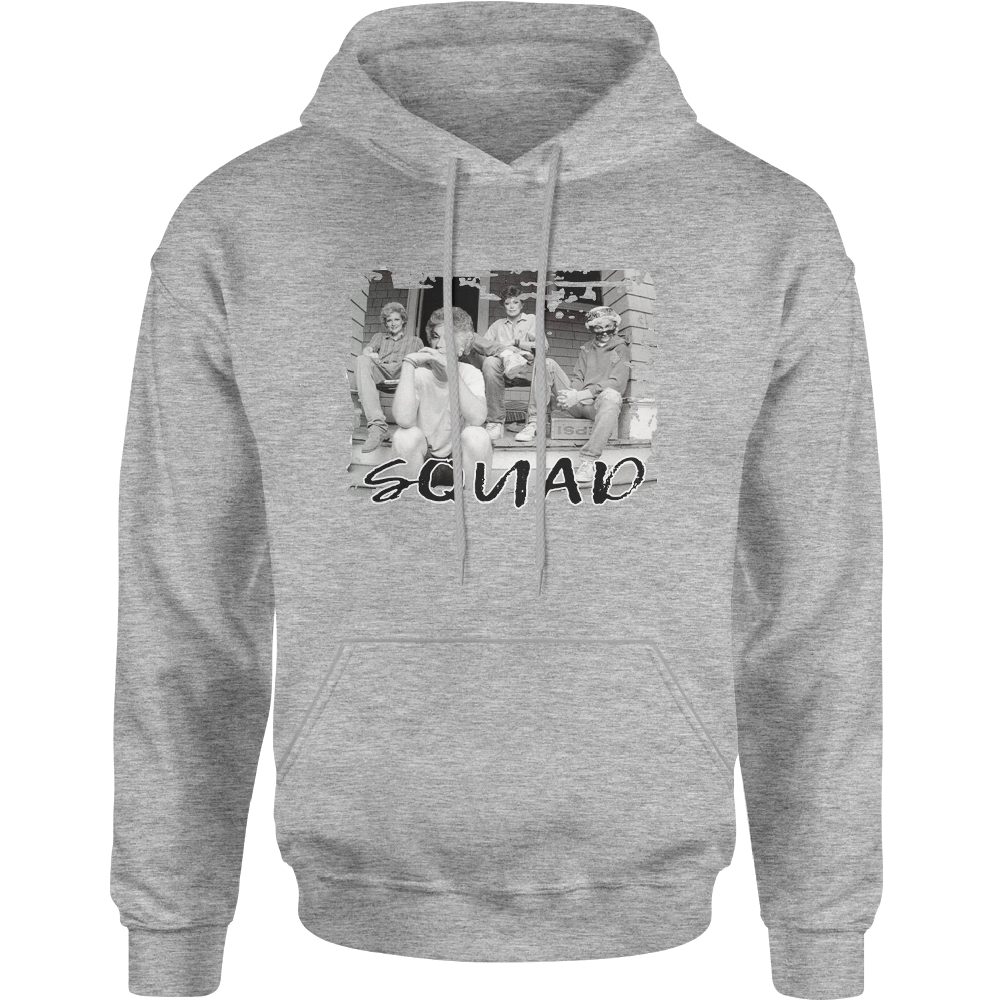 Squad Golden Girls Adult Hoodie Sweatshirt Heather Grey