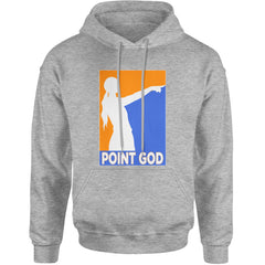 Point God Cunningham Basketball Pointing Meme  Adult Hoodie Sweatshirt Heather Grey
