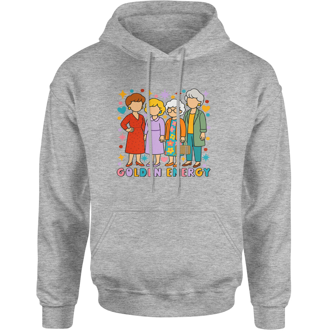 Golden Forever Golden Girls Adult Hoodie Sweatshirt Heather Grey