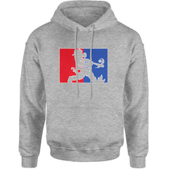 Batter Up Philly Baseball Phan Adult Hoodie Sweatshirt Heather Grey