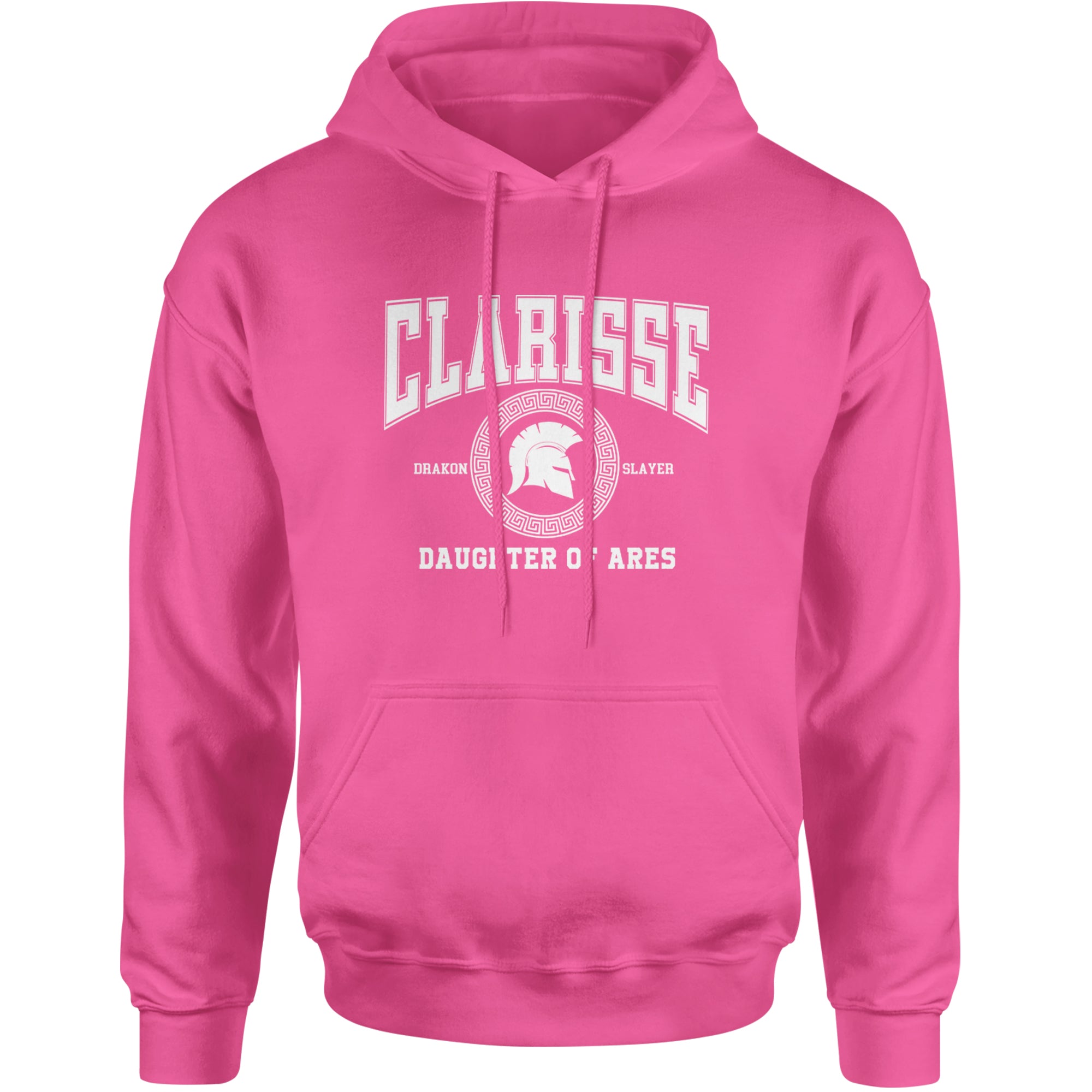 Clarisse Daughter of Ares Battle Ready Adult Hoodie Sweatshirt Hot Pink