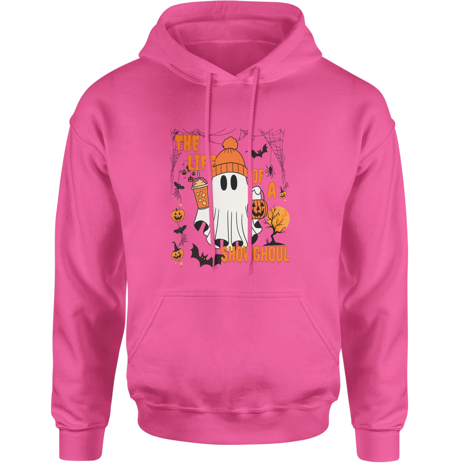Life of a Showghoul Halloween Showgirl Vibes Adult Hoodie Sweatshirt Heather Grey