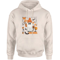 Life of a Showghoul Halloween Showgirl Vibes Adult Hoodie Sweatshirt Ivory