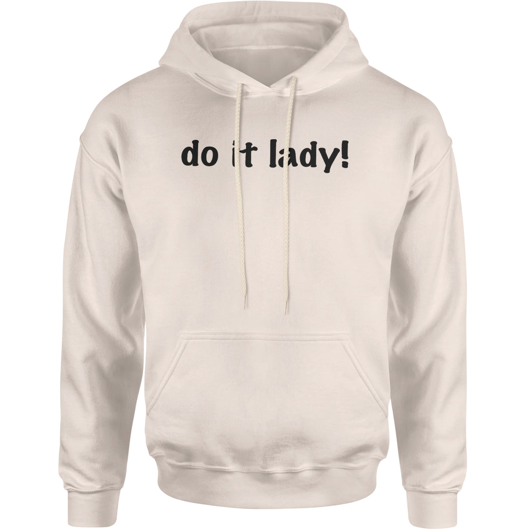 Do It Lady Viral Meme Adult Hoodie Sweatshirt Ivory