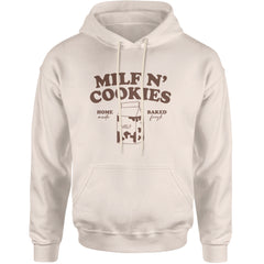 Milf And Cookies Adult Hoodie Sweatshirt Ivory