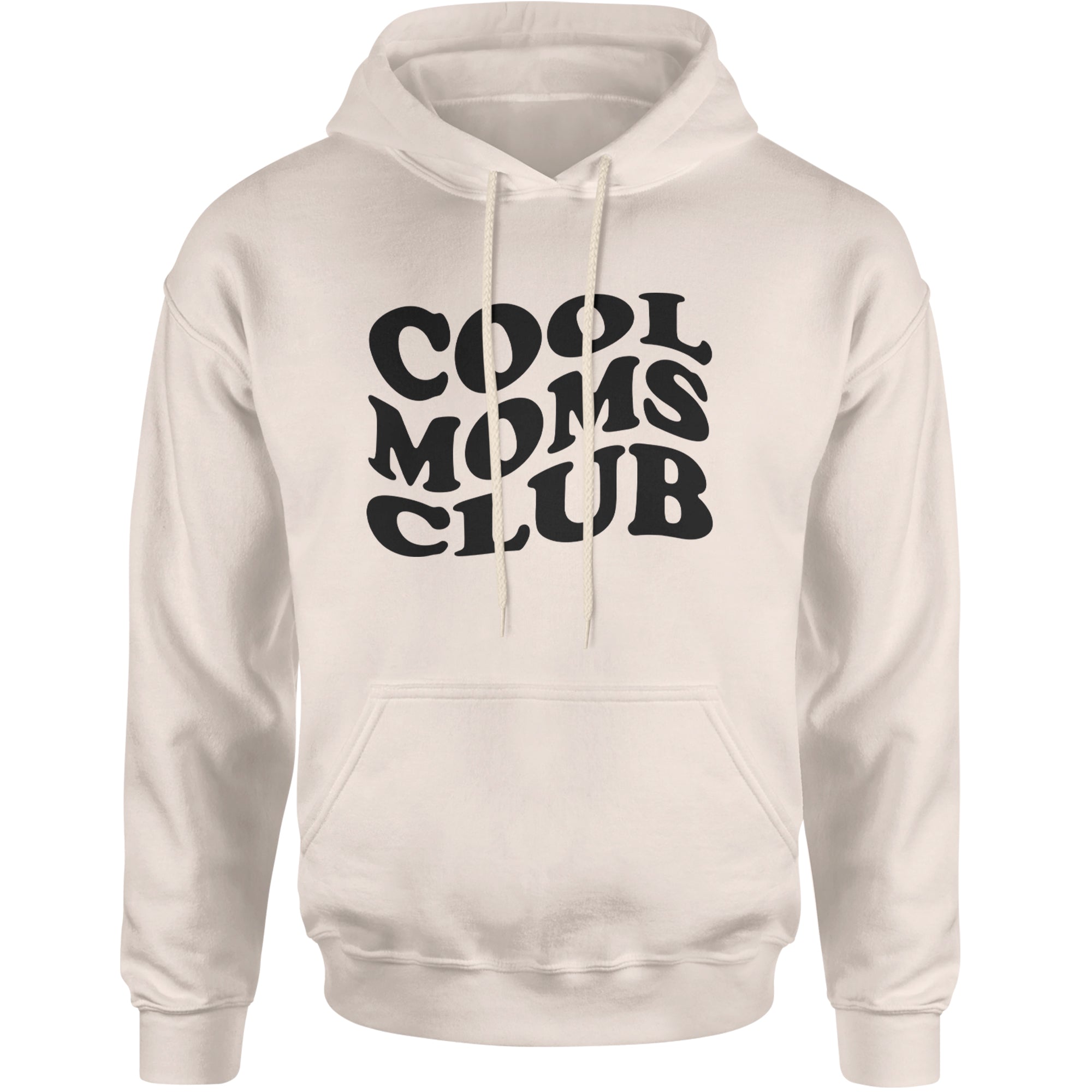 Cool Moms Club Mother Mama Adult Hoodie Sweatshirt Ivory