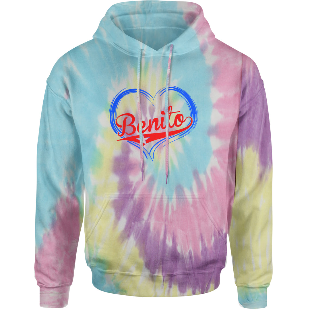 Benito Heart Puerto Rico Adult Hoodie Sweatshirt Jellybean