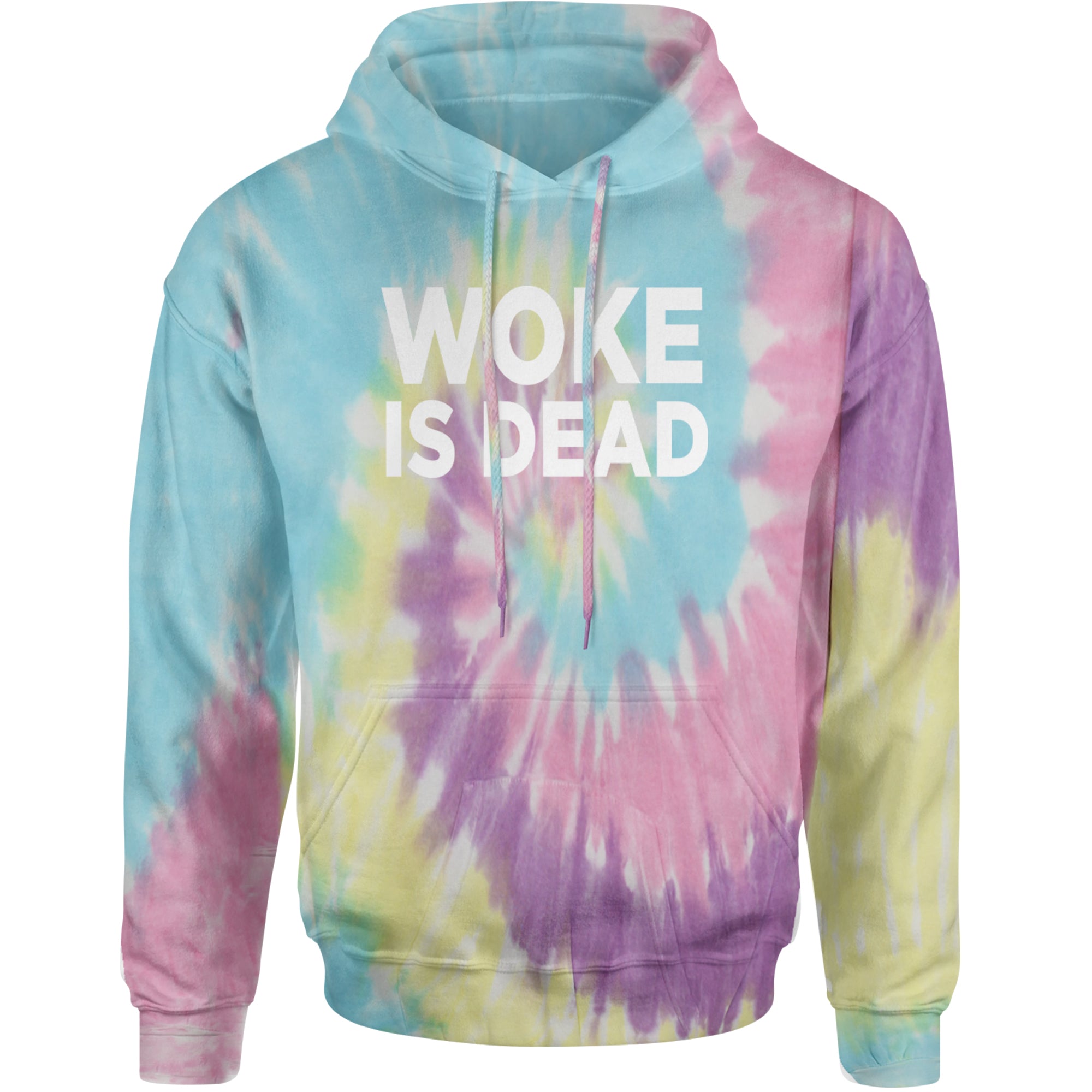 Woke Is Dead Satire Adult Hoodie Sweatshirt Jellybean
