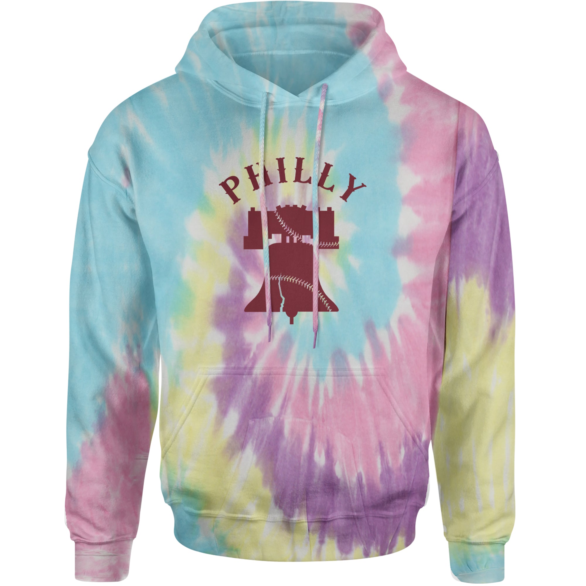 Philly Cracked Liberty Bell Adult Hoodie Sweatshirt Jellybean