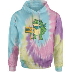 Sign Resist Meme Frog Protest Adult Hoodie Sweatshirt Jellybean