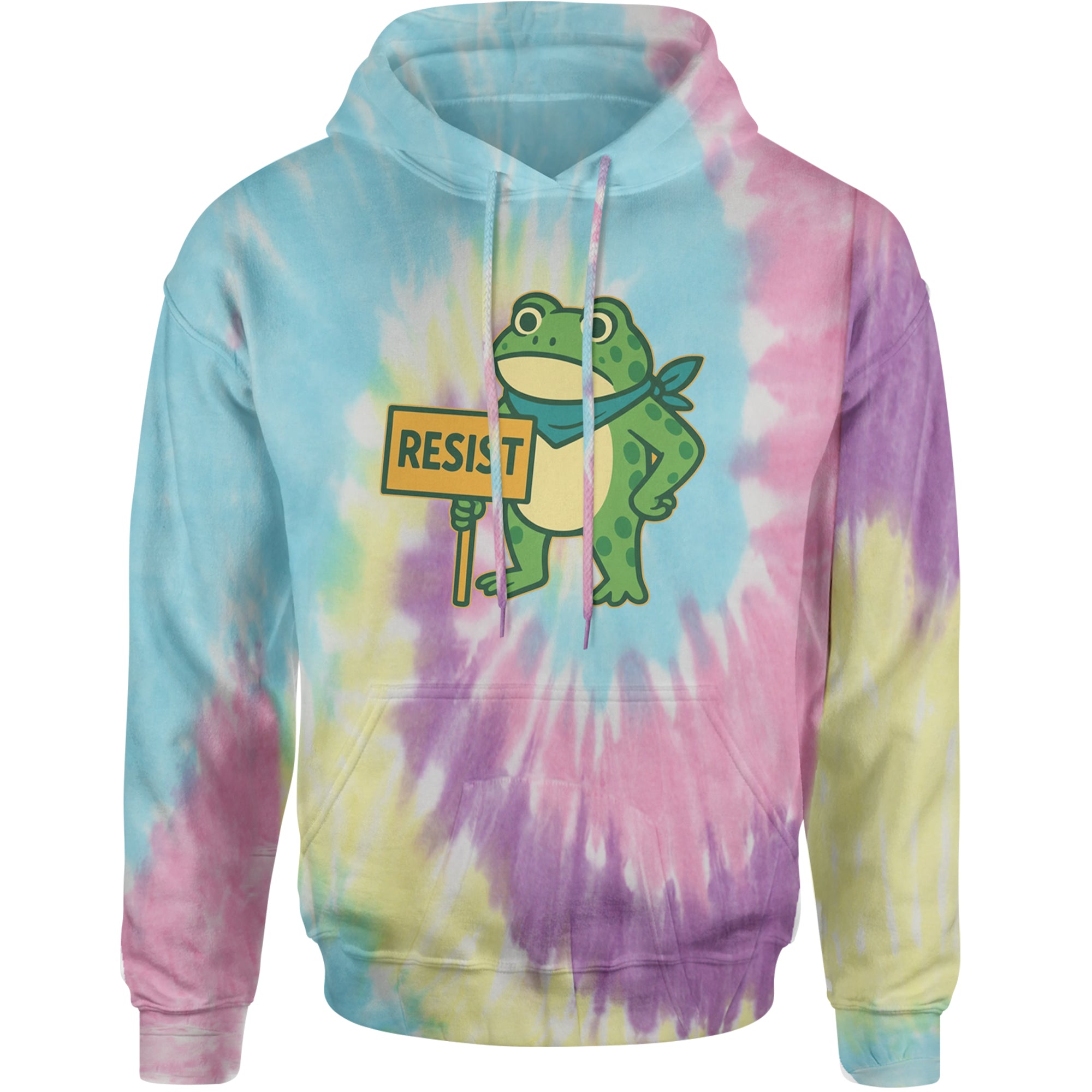 Sign Resist Meme Frog Protest Adult Hoodie Sweatshirt Jellybean