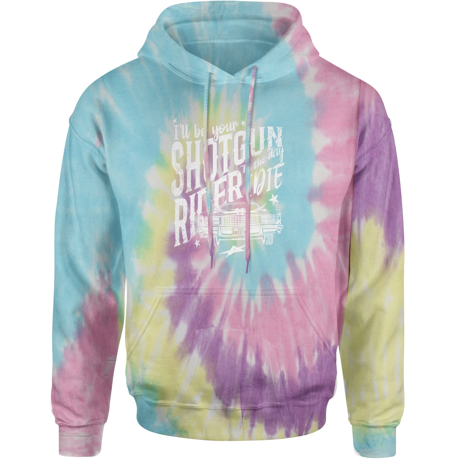 I'll Be Your Shotgun Rider, Till The Day I Die Adult Hoodie Sweatshirt Jellybean