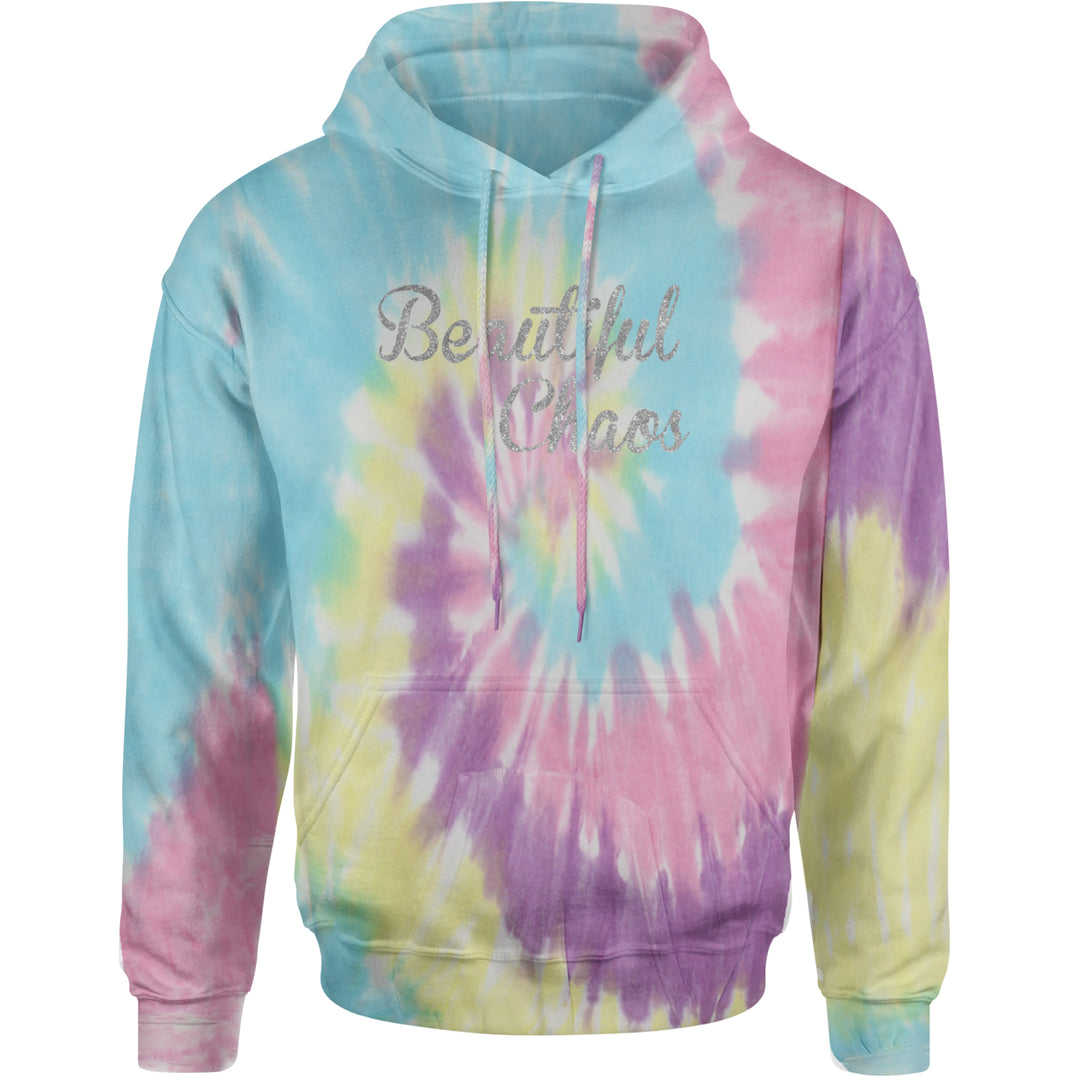 Beautiful Chaos Glitter Music Festival Adult Hoodie Sweatshirt Jellybean