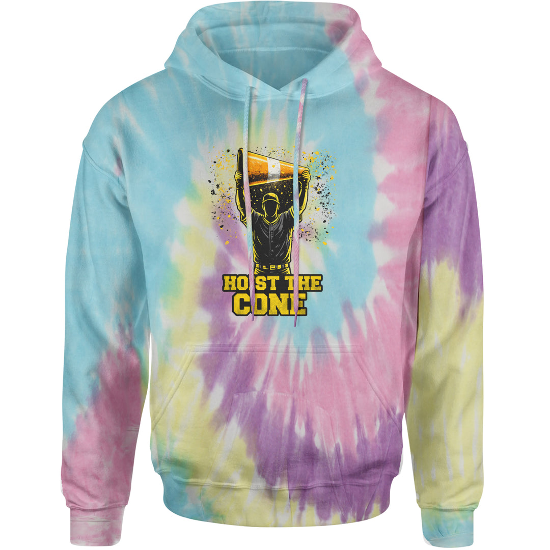 Hoist The Cone Pittsburgh Pride Adult Hoodie Sweatshirt Jellybean
