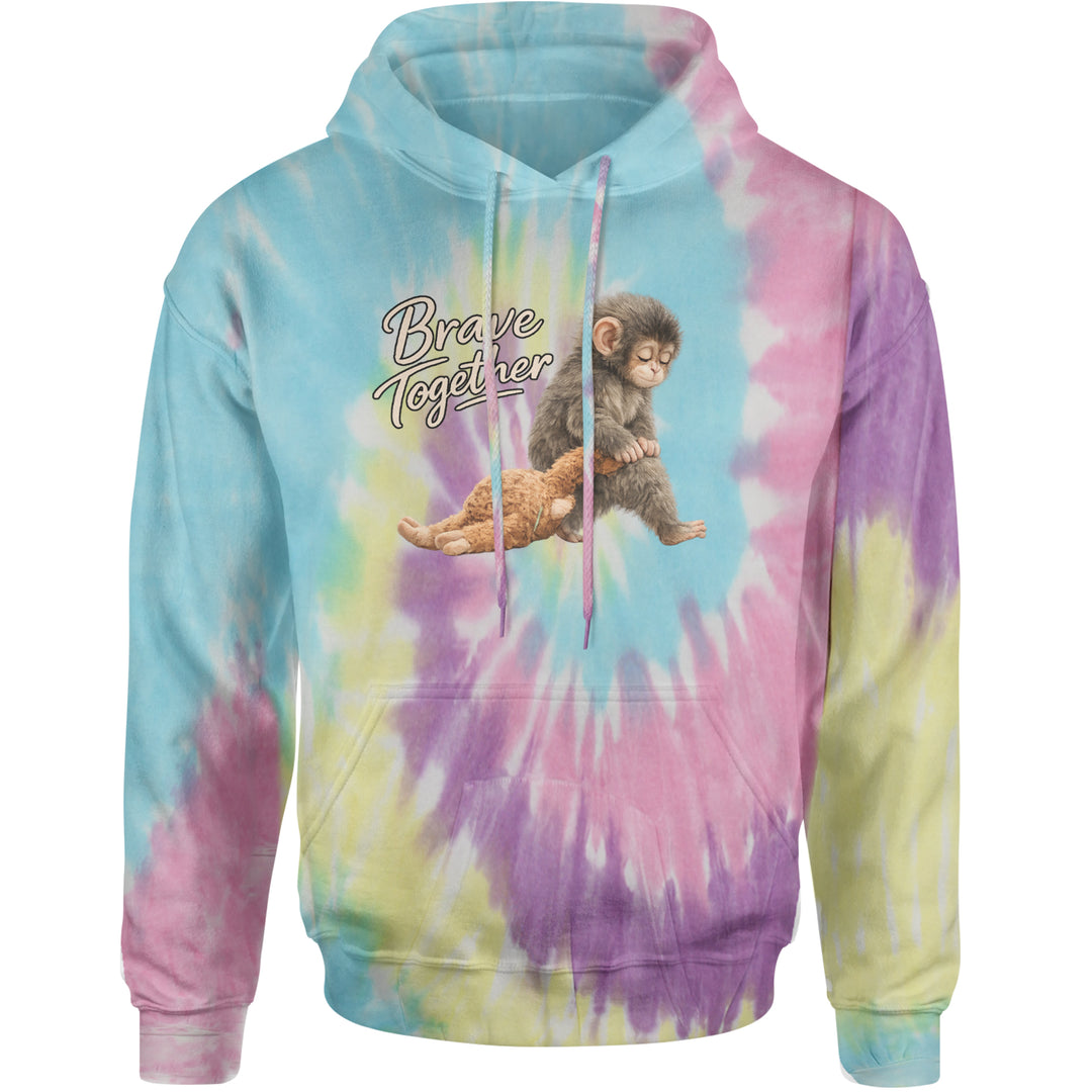 Punch Brave Together Stuffed Animal Adult Hoodie Sweatshirt Jellybean