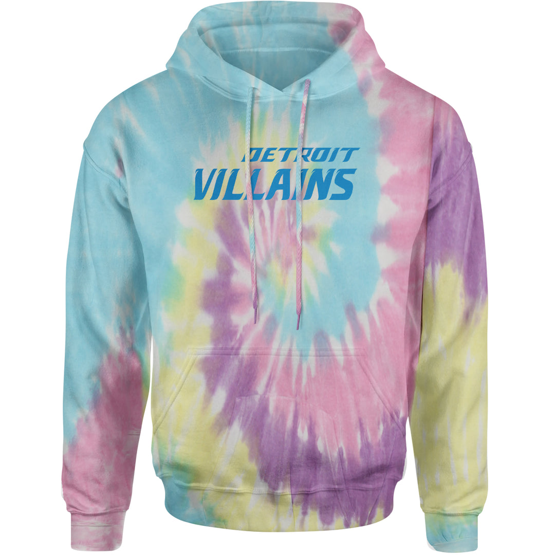 Detroit Villains Grit Football Adult Hoodie Sweatshirt Jellybean