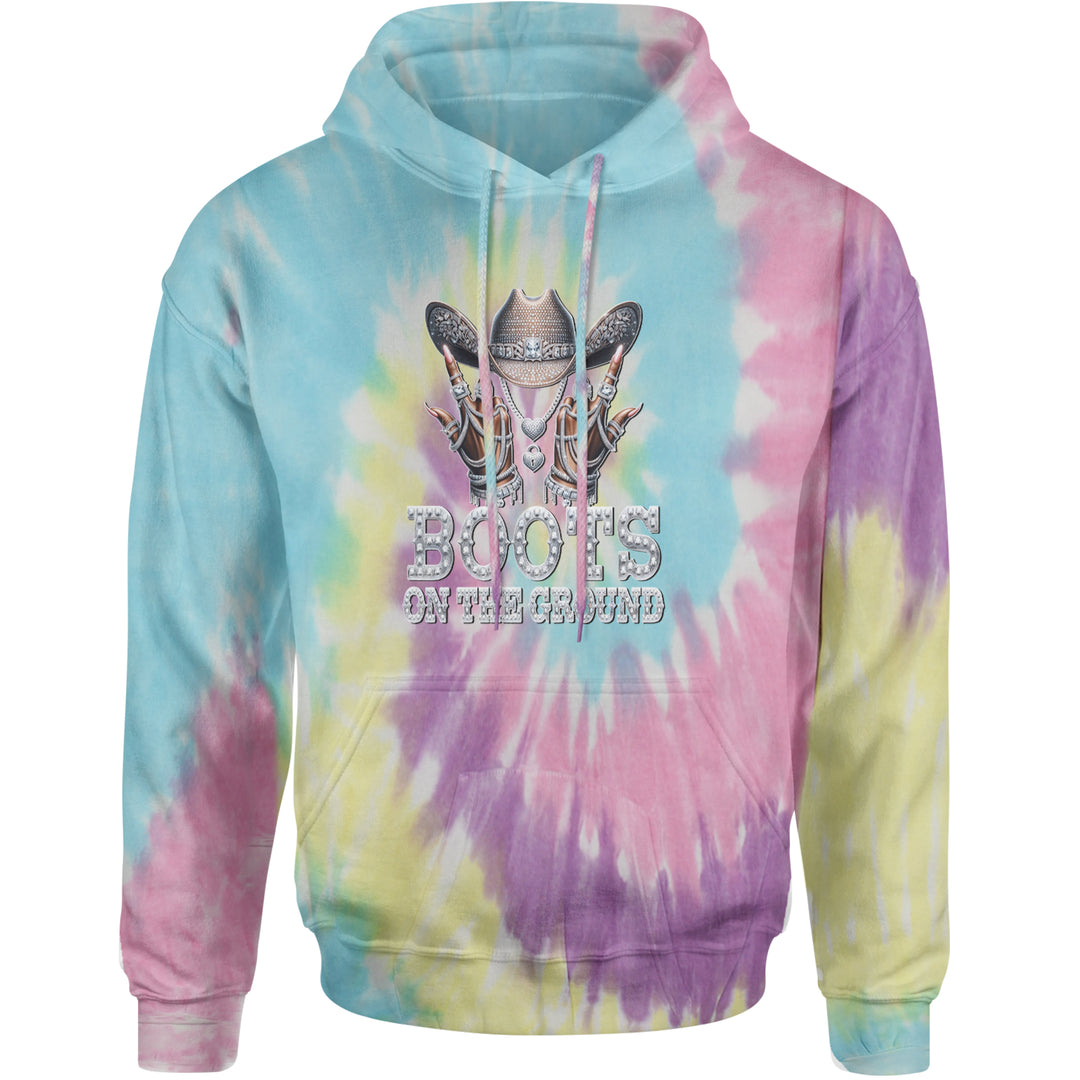 Boots On The Ground Bling Adult Hoodie Sweatshirt Jellybean