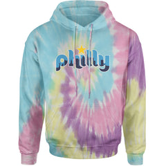 Skyline Philly Philadelphia Adult Hoodie Sweatshirt Jellybean