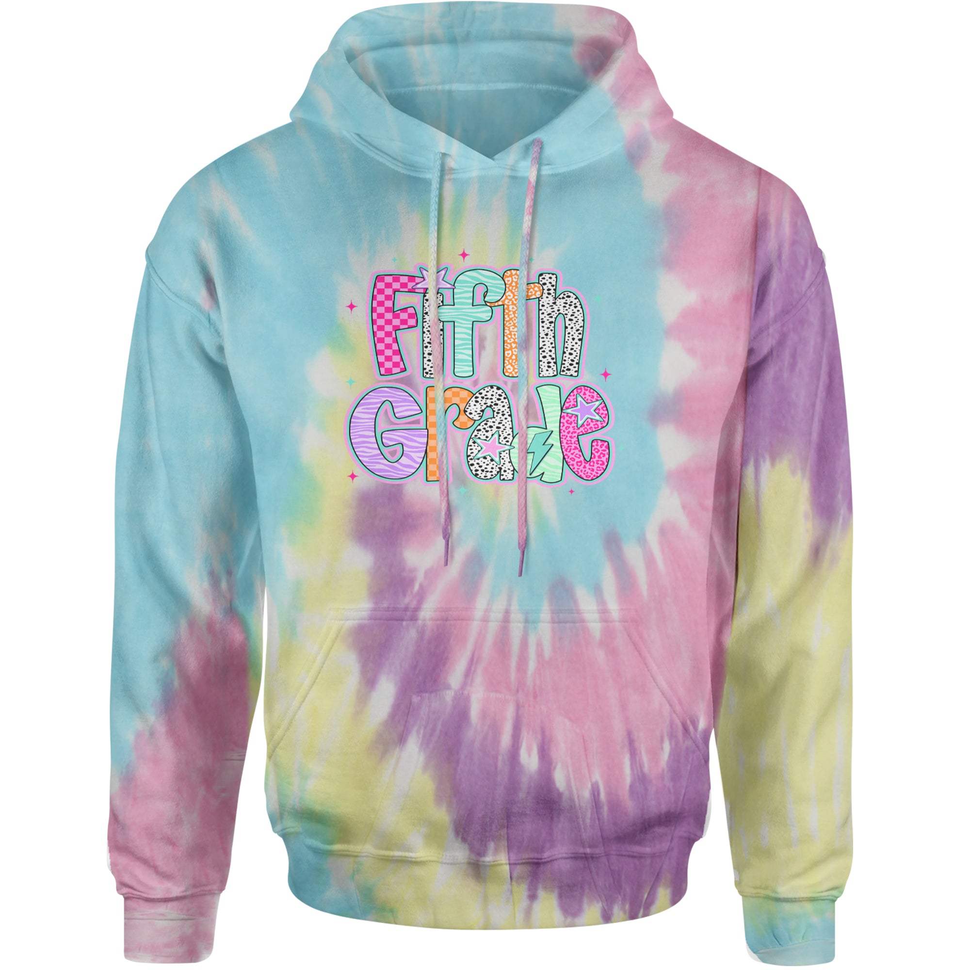Fifth Grade Fly Colorful Back to School Adult Hoodie Sweatshirt Jellybean