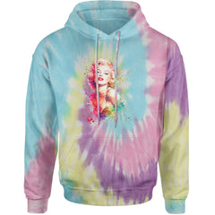 Mrs. Monroe Watercolors Bombshell Adult Hoodie Sweatshirt Jellybean