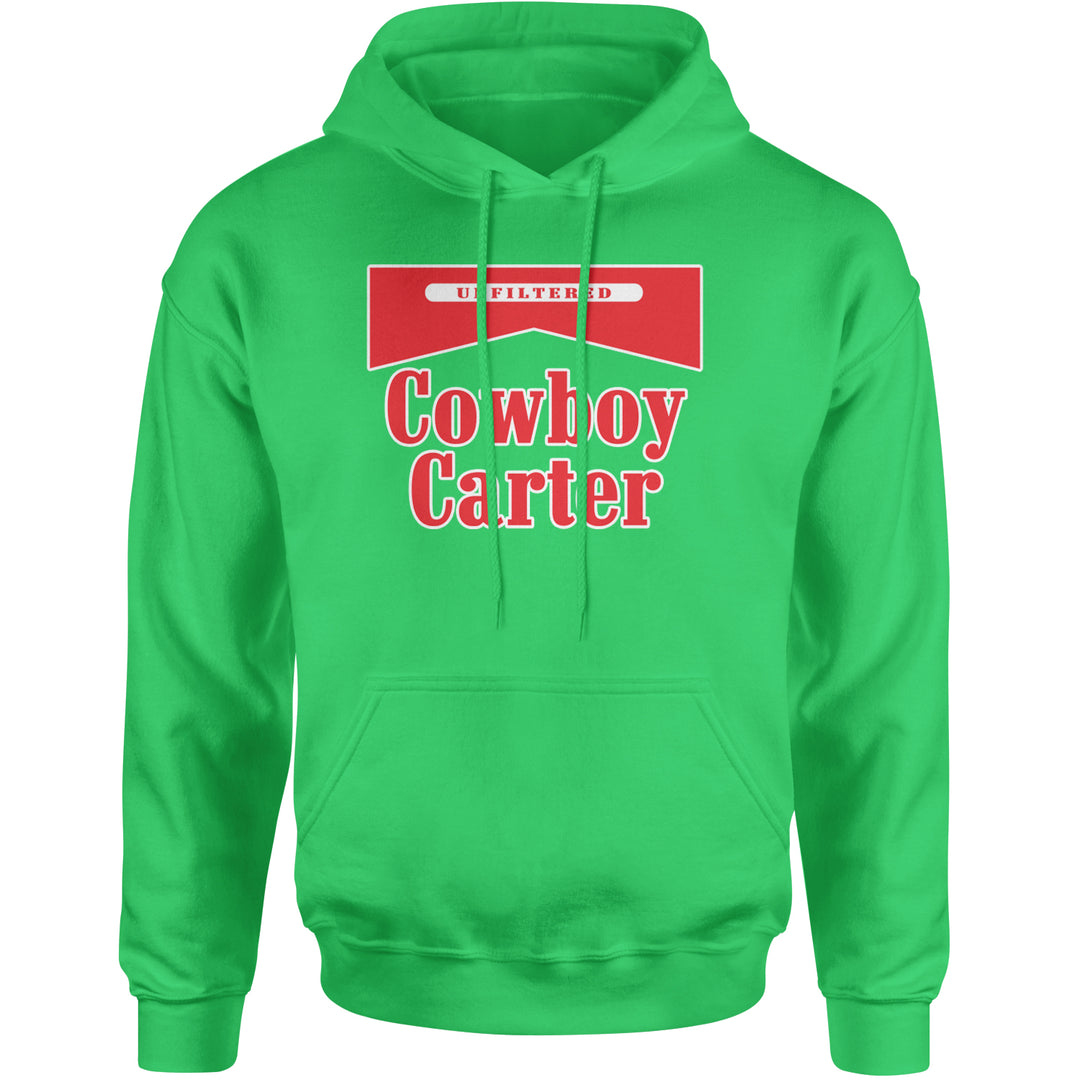 Cowboy Karter Country Act Two Adult Hoodie Sweatshirt Kelly Green