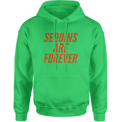 Sequins Are Forever Retro Glam Adult Hoodie Sweatshirt Kelly Green