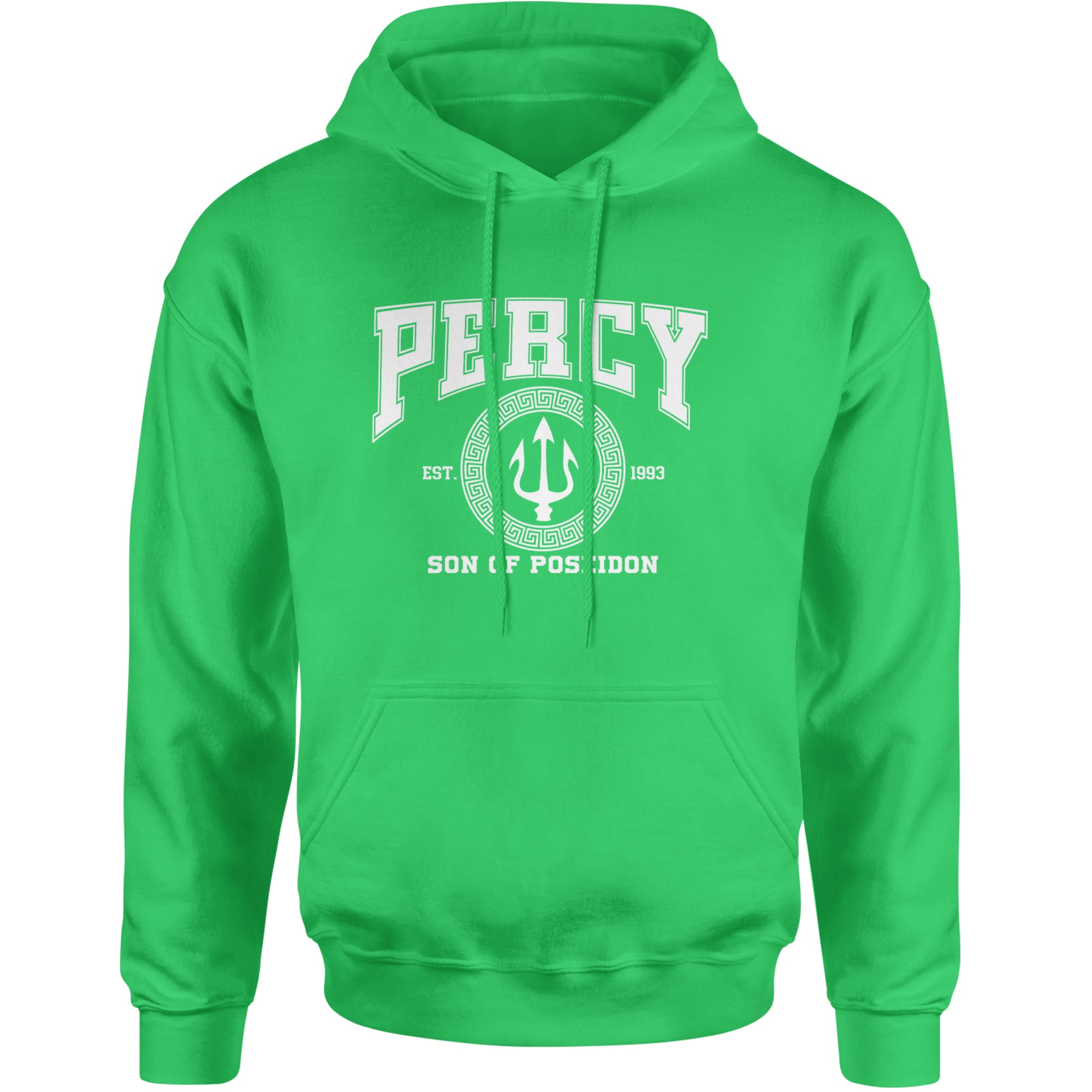 Percy Son Of Poseidon Sea God Adult Hoodie Sweatshirt Kelly Green