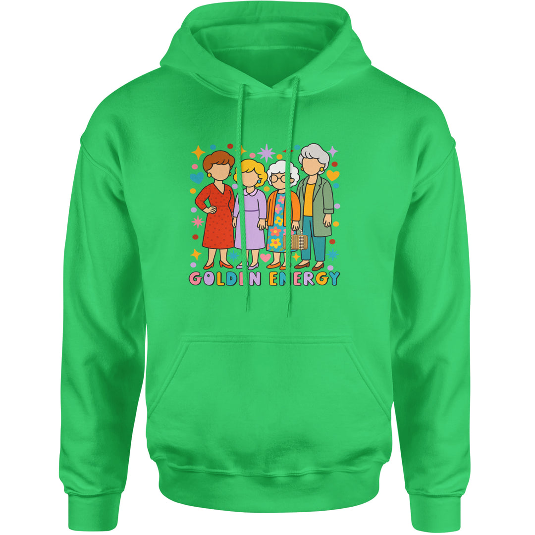 Golden Forever Golden Girls Adult Hoodie Sweatshirt Kelly Green