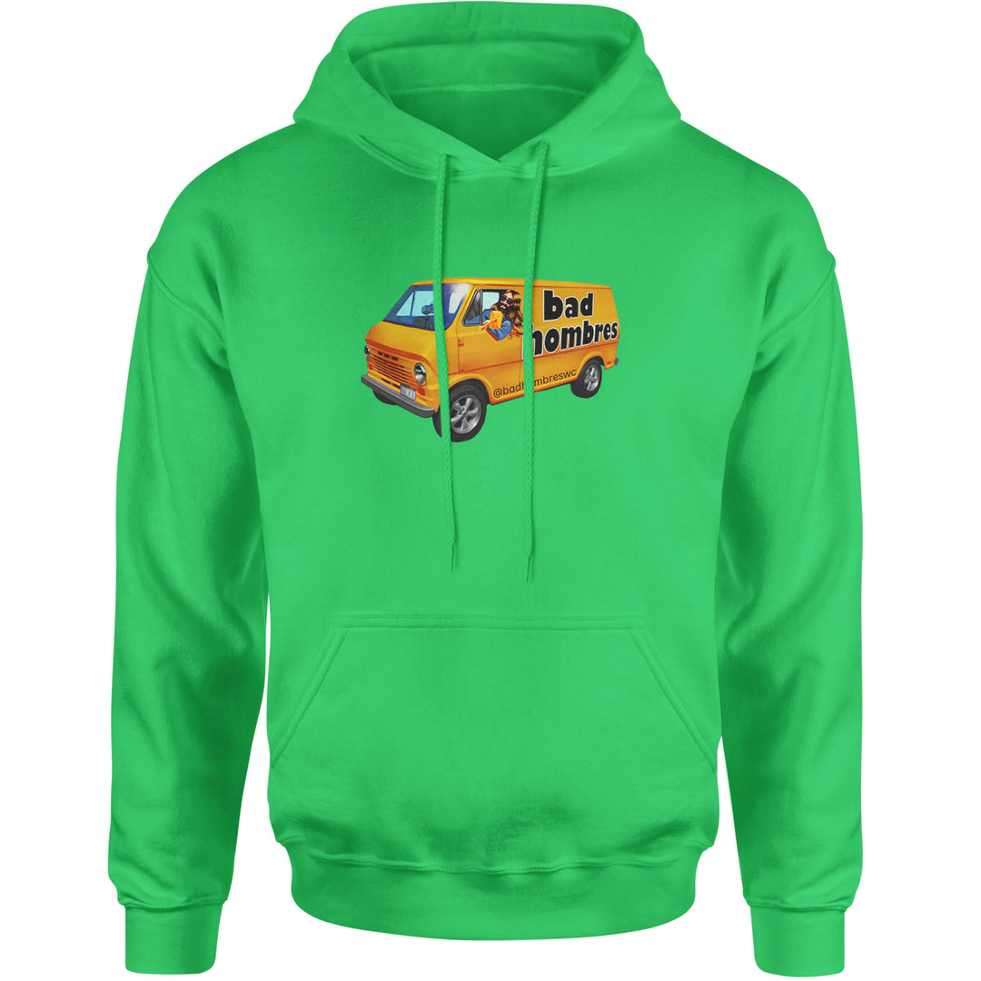Bad Hombres Van West Chester Band Adult Hoodie Sweatshirt Kelly Green