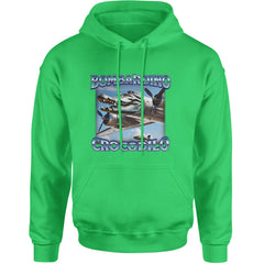 Bombardino Crocodilo Brainrot Adult Hoodie Sweatshirt Kelly Green