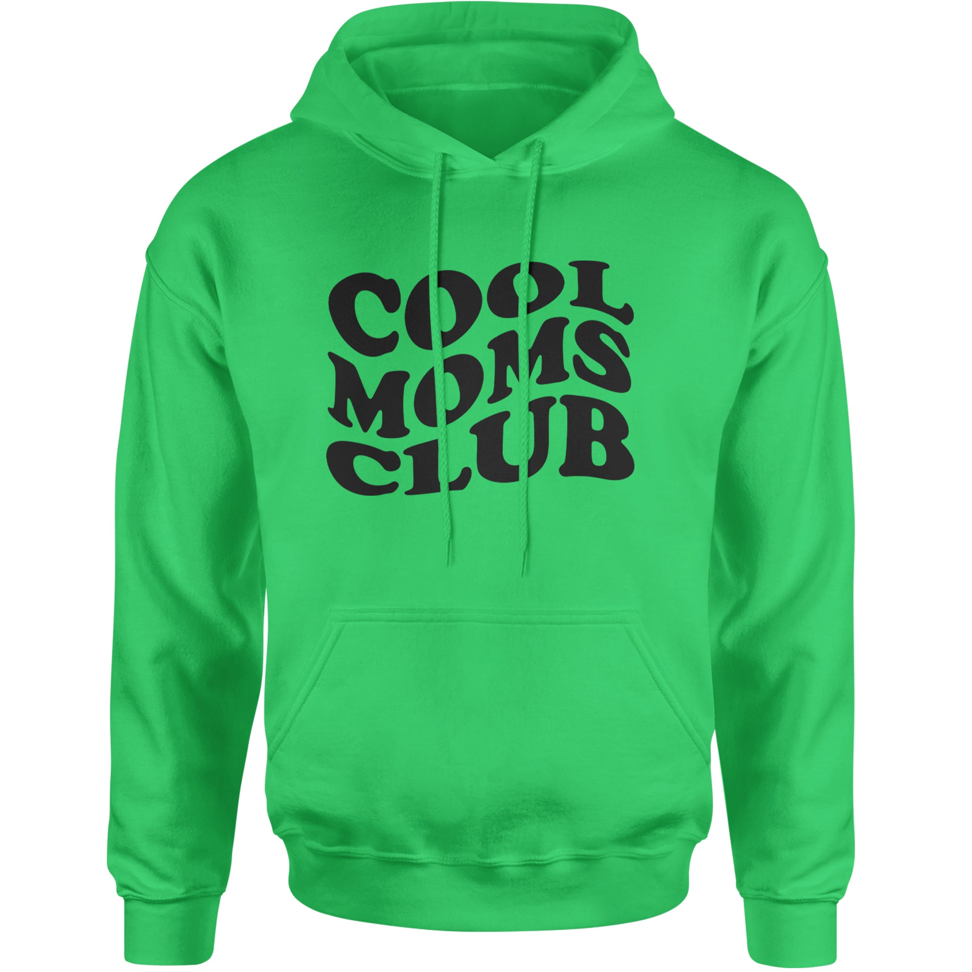 Cool Moms Club Mother Mama Adult Hoodie Sweatshirt Kelly Green