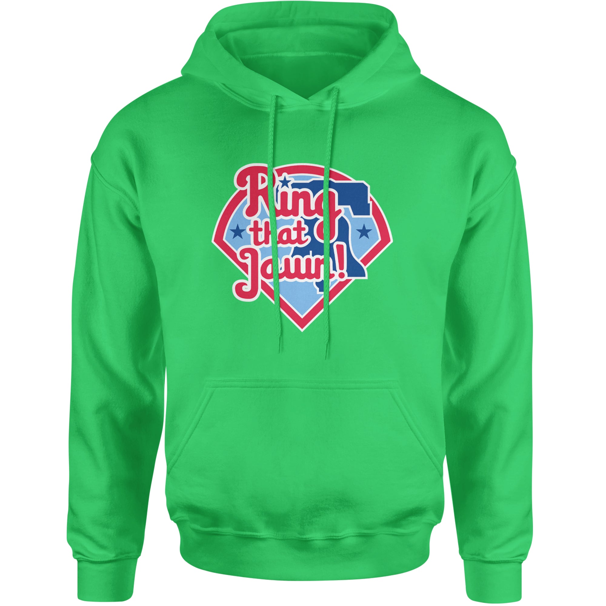 Ring That Jawn Philly Baseball Adult Hoodie Sweatshirt Kelly Green
