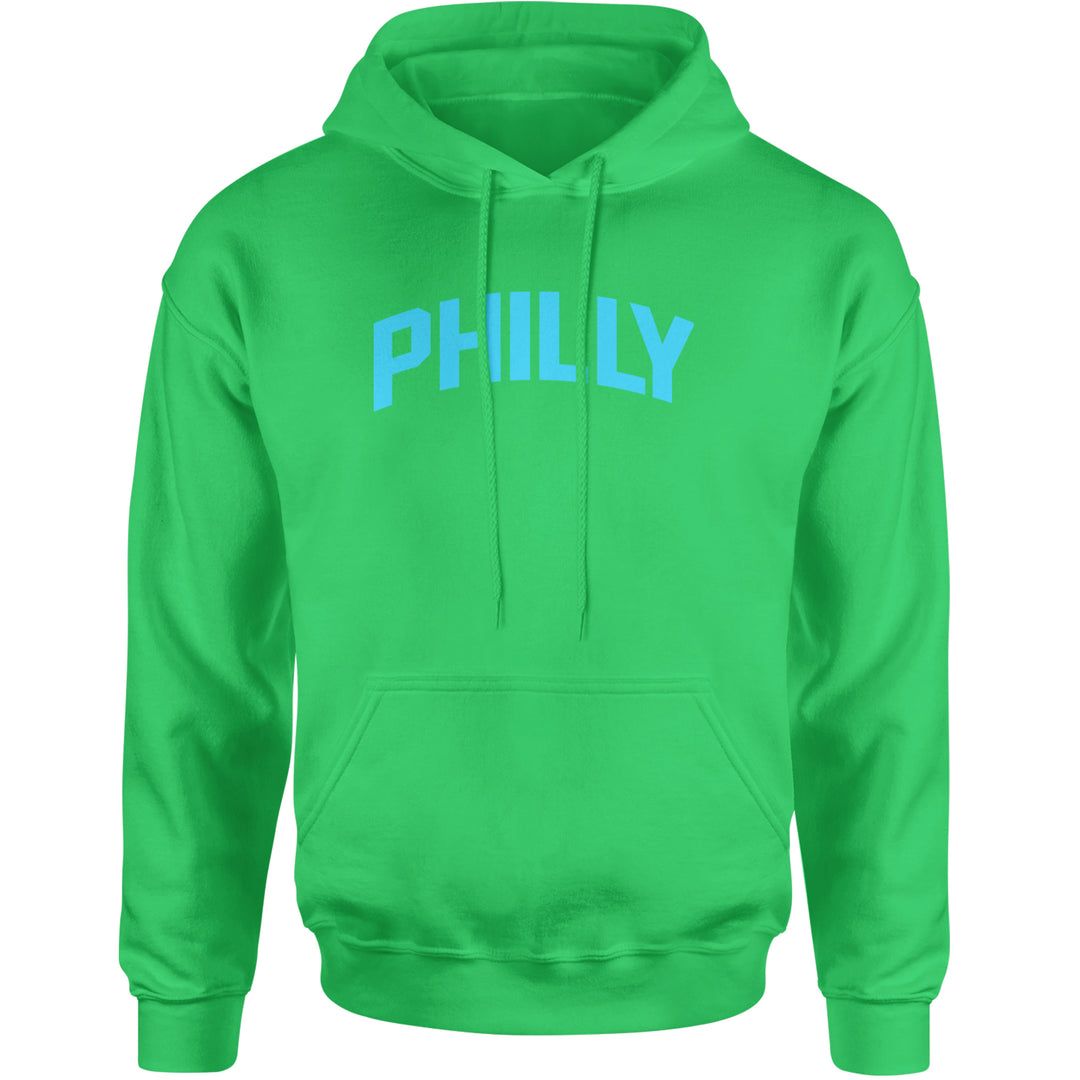 Philly Philadelphia Pride Adult Hoodie Sweatshirt Kelly Green