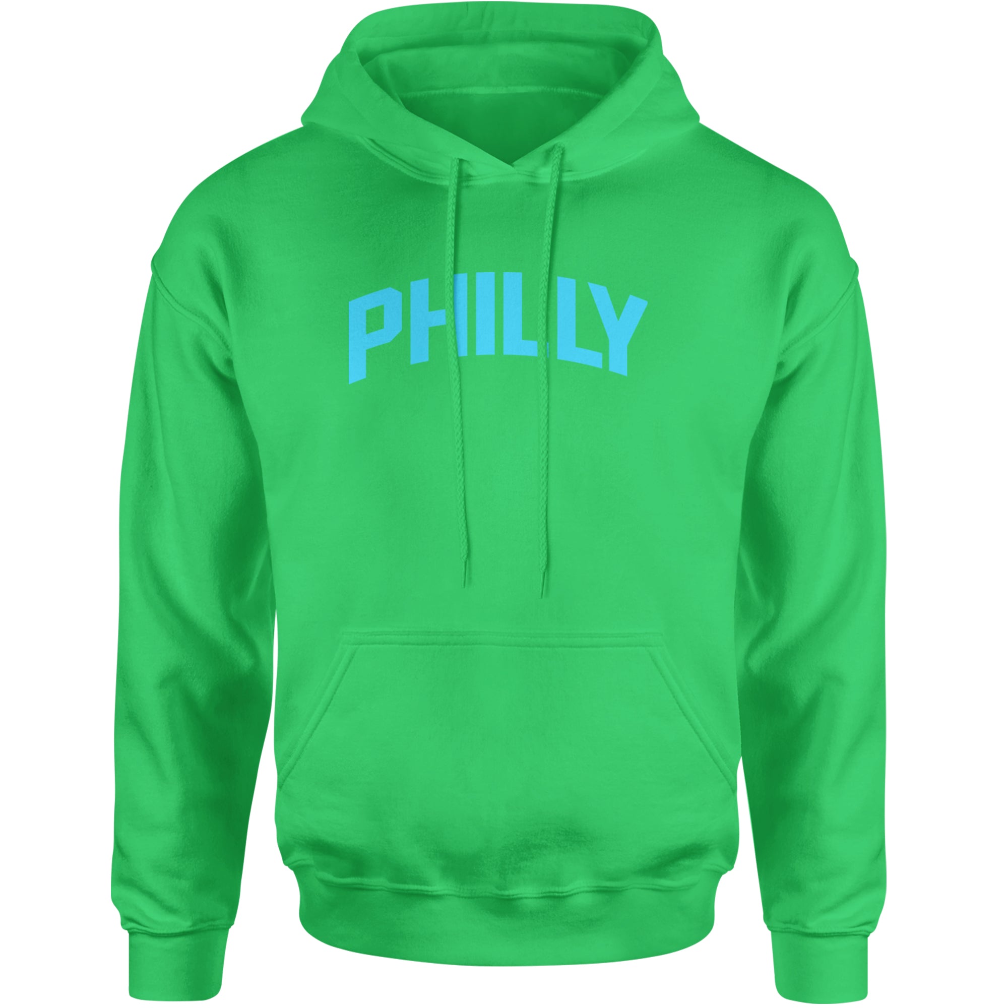 Philly Philadelphia Pride Adult Hoodie Sweatshirt Kelly Green