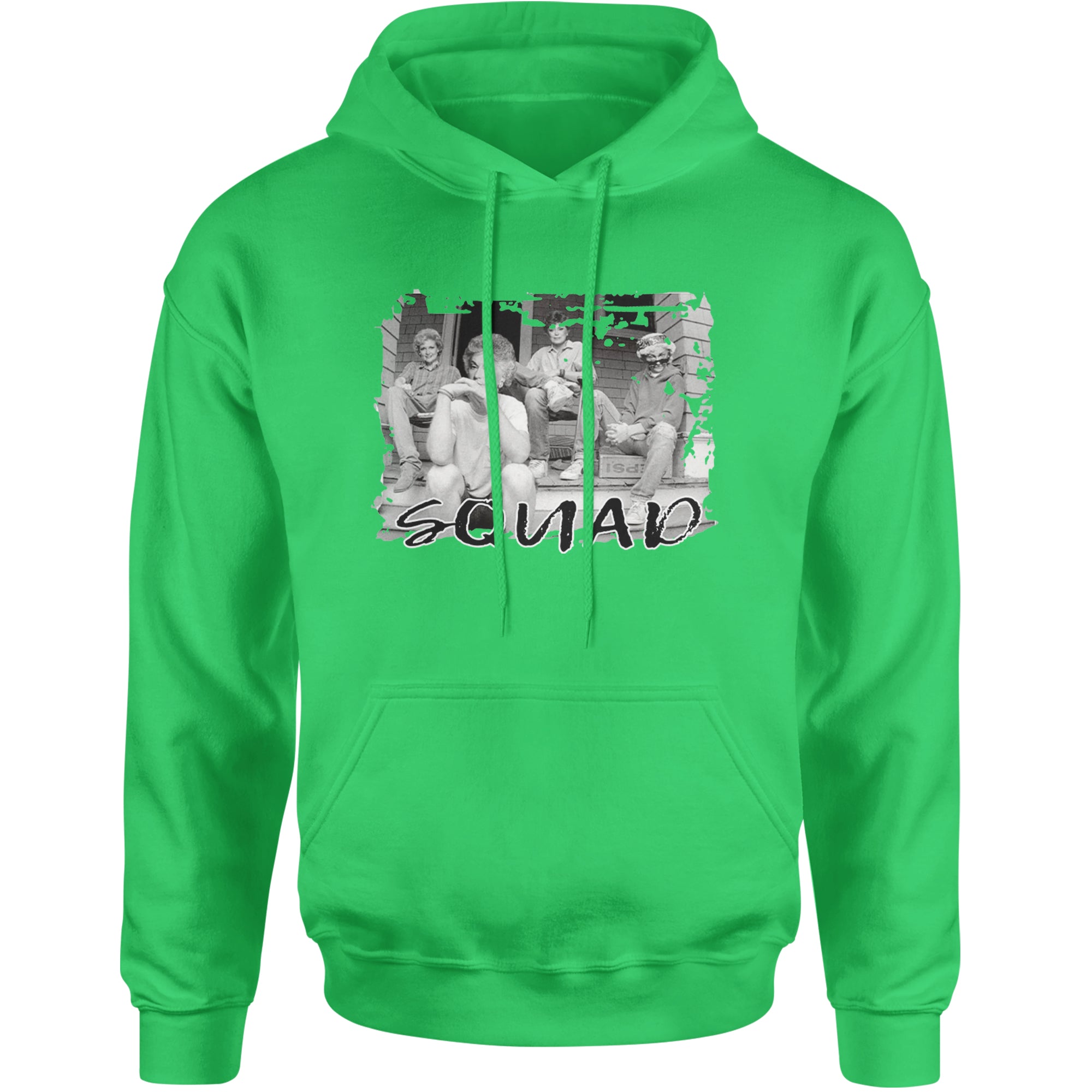 Squad Golden Girls Adult Hoodie Sweatshirt Kelly Green