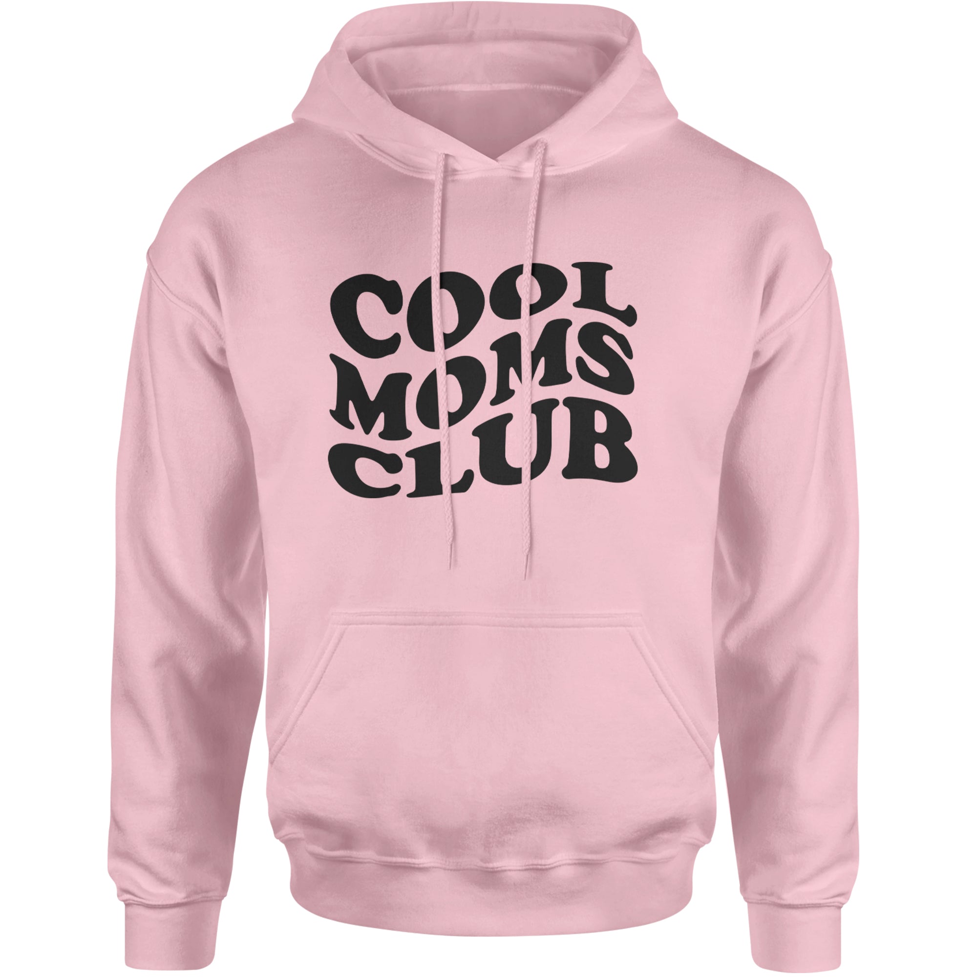 Cool Moms Club Mother Mama Adult Hoodie Sweatshirt Light Pink