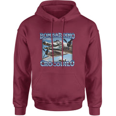 Bombardino Crocodilo Brainrot Adult Hoodie Sweatshirt Maroon
