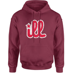 ILL Vintage It's A Philly Thing Adult Hoodie Sweatshirt Maroon