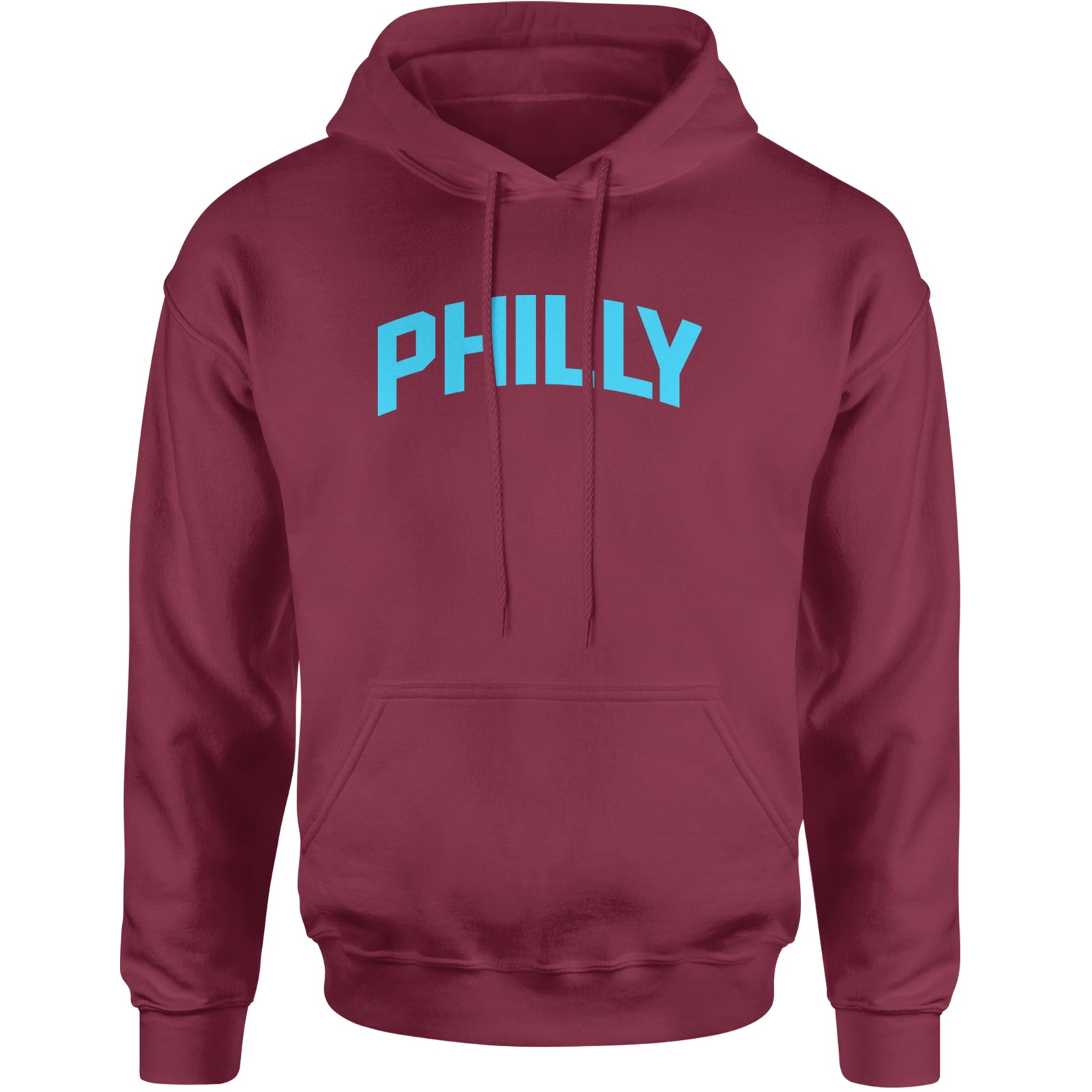 Philly Philadelphia Pride Adult Hoodie Sweatshirt Maroon