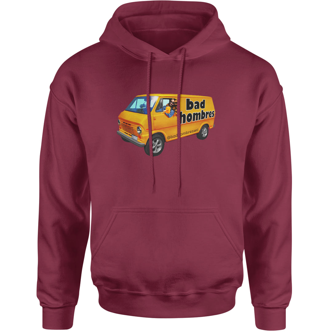 Bad Hombres Van West Chester Band Adult Hoodie Sweatshirt Maroon