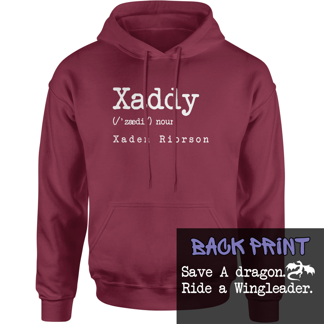 Xaddy Save A Dragon Ride A Wingleader Adult Hoodie Sweatshirt Maroon