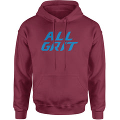 All Grit Detroit Football Adult Hoodie Sweatshirt Maroon