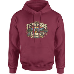 Tennessee Legend Country Music Dolly Adult Hoodie Sweatshirt Maroon